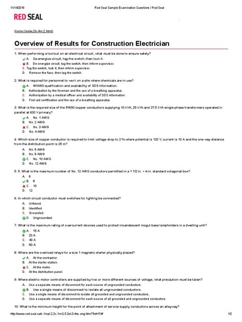 red seal exam sample questions